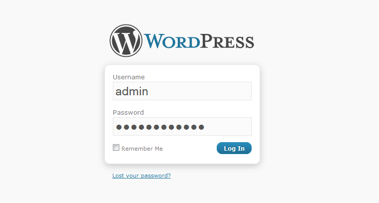 đăng nhập wordpress