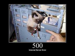 sửa lỗi 500 internal server error