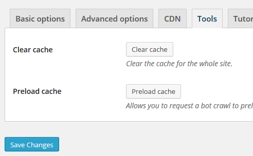 xóa cache wp-rocket