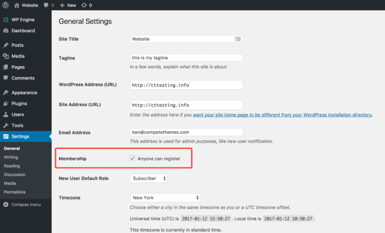tắt đăng ký người dùng