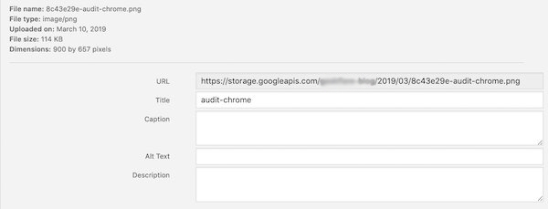 google cloud storage wp media