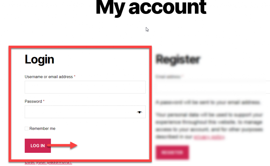 Redirect customer URL sau khi đăng nhập