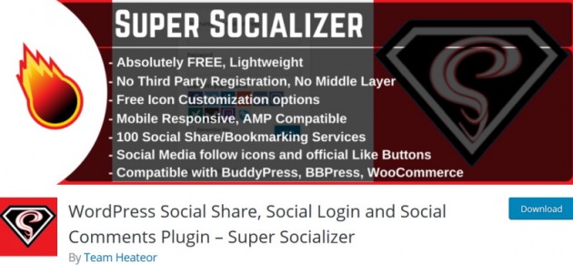 super socializer comment plugin